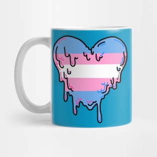 Trans Pride heart design Mug